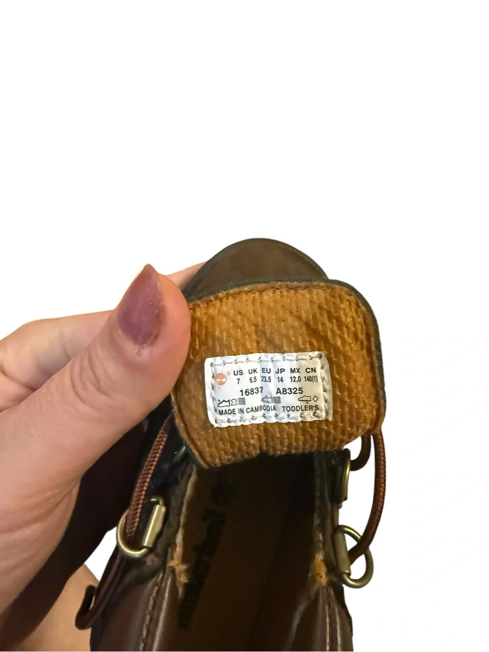Timberland Brown Kids Hiking Boots - Brown/Green